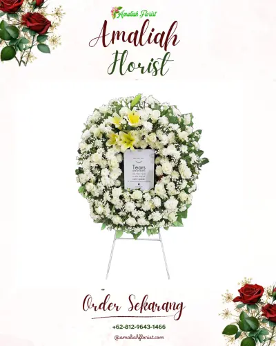 Krans Bunga Duka Cita di Tambangan Hulu